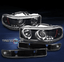 YUKON HALO LED BLACK PROJECTOR HEAD LIGHTS LAMP+BUMPER SIGNAL SIERRA//2000 1999