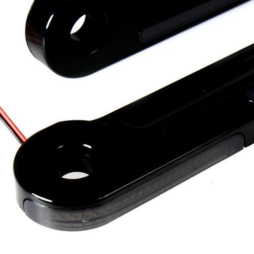 Front LED Flush Fork Turn Signals Brackets For Harley Touring Street Glide 14-18