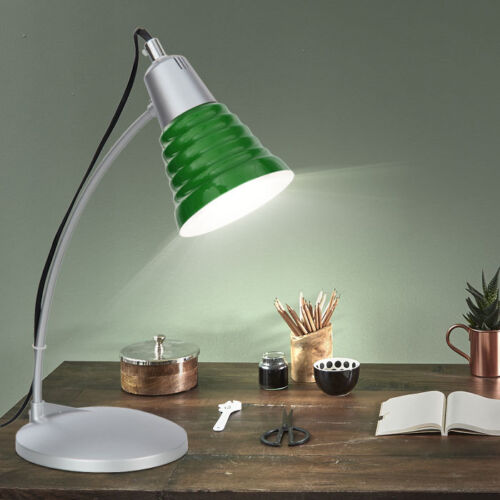 Schreib Tisch Lampe Leuchte Büro Beleuchtung Kinder Zimmer Nachttisch grün Diele