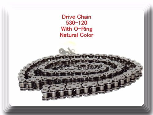For Harley Honda Kawasaki With O-ring Drive Chain Natural Color 530 x120 Link 