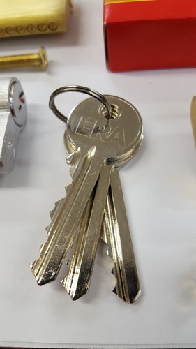 ERA Door Lock 6 Pin Euro Cylinder 45//55 Double Glazed Door UPVC Satin brass