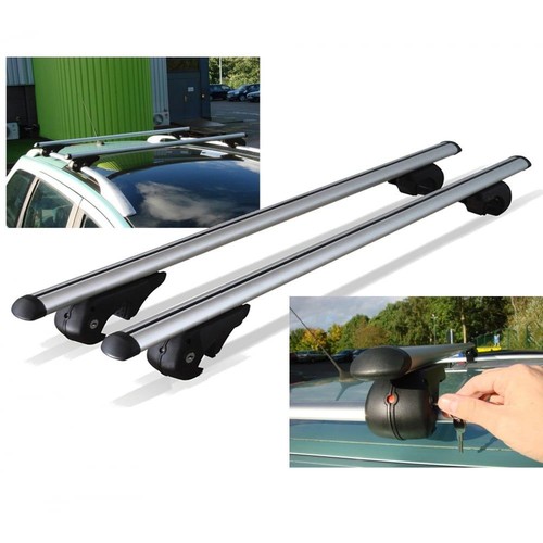 M-Way toit barres transversales de verrouillage hayon alu pour Renault Kangoo 2003-2013