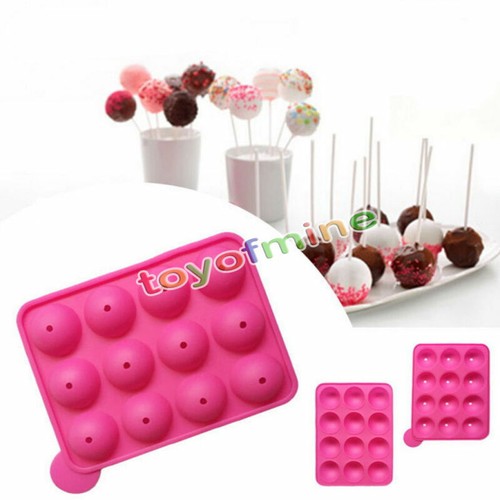 Silicone Party Cake Cookie Candy Chocolate Lollipop Pop Mold Mould Baking Tray