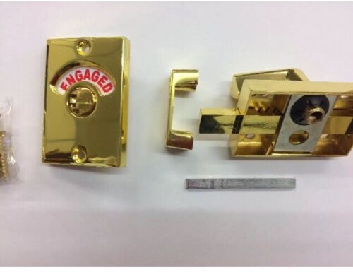 Heavy Great Quality Brass Toilet Indicator Lock Bolt Vacant Engaged Lock Bolt