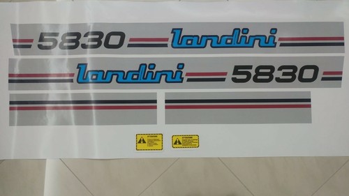 KIT ADESIVI DECALCOMANIE LANDINI 5830 PER TRATTORI AGRICOLI GOMMATI