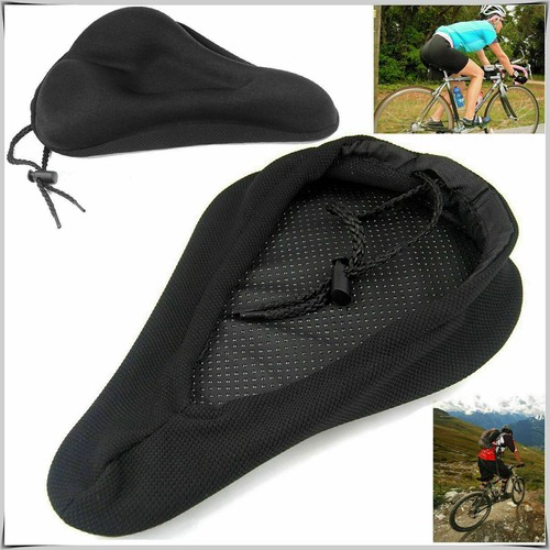 Vélo Siège Selle Couverture confort supplémentaire rembourrage gel souple Coussin Gym plaies