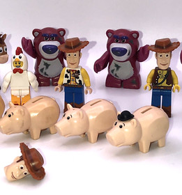LEGO Toy Story Minifigure LOT Woody Rex Buzz Bullseye Lotso Hamm Chicken Suit