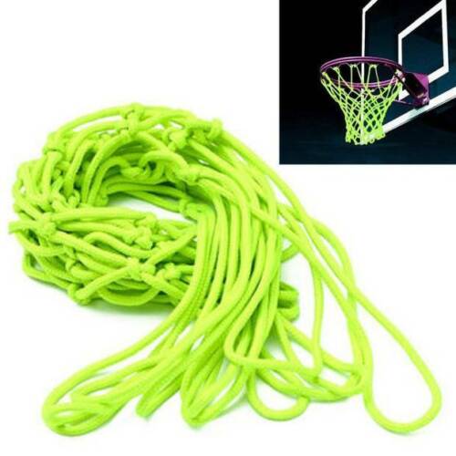 12 Buckles Basketball Hoop Net Shoot Training Replacement Net Green Sports 1Pc