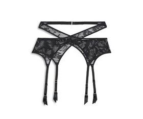 Aubade Paris Twist And Love Suspender Garter Belt - Black, Size U ESF18486