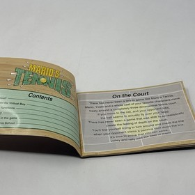 Mario Tennis Original Instruction Manual Booklet Nintendo Virtual Boy Vintage