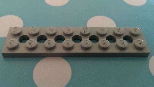 Lego 3738 Technic Plate 2 X 8 Studs With Center Holes x4