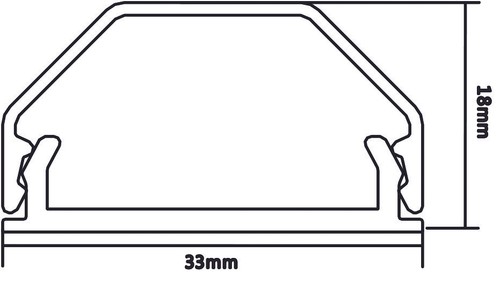 3 STÜCK DESIGN ALU-KABELKANAL 3,3cm x 75cm SCHWARZ TV LCD HD ALUMINIUM