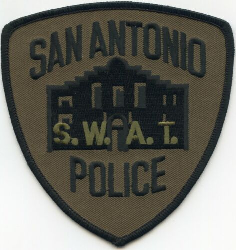 SAN ANTONIO TEXAS TX subdued green SWAT POLICE PATCH 