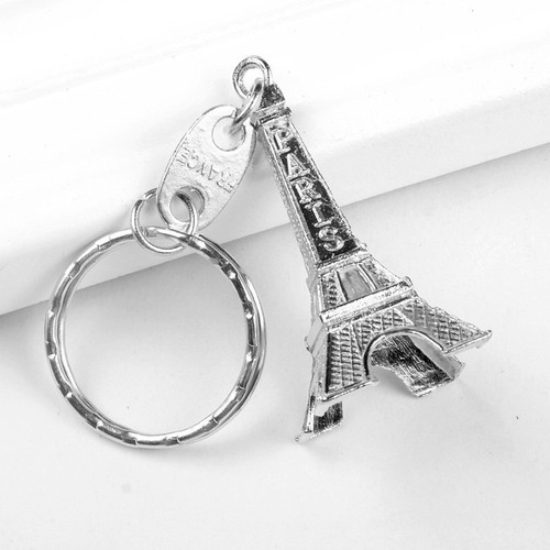 Mini Paris Tour Eiffel modèle Keychain Porte-clés Porte-clés Cadeau Clé Anneau Fendu