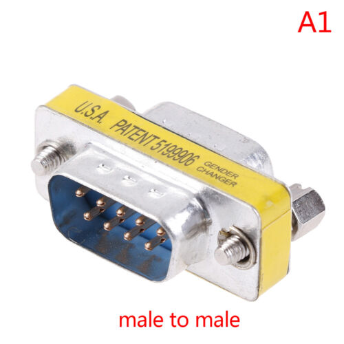 Details about  / DB9 D-Sub 9pin Connectors Mini Gender Changer Adapter RS232 Serial ConnectSG