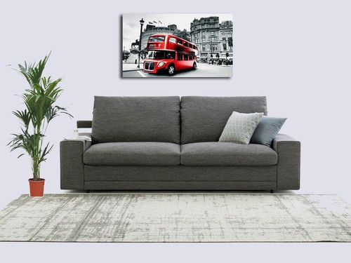Quadro moderno cm 90 x 50 Londra London Stampa su tela Canvas 300 gr.