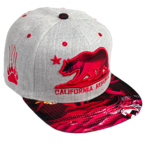 Hawaii Floral Baseball Cap California Republic Snapback Hat Cali Adjustable Men