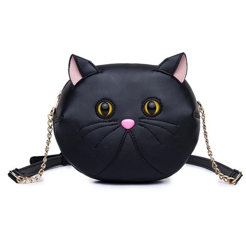 Bag Cute Cat Messenger Shoulder Women Crossbody Handbag Bags Leather Purse 2018