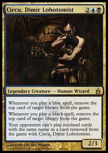 MTG 1x CIRCU DIMIR LOBOTOMIST Ravnica *Legend FOIL NM*