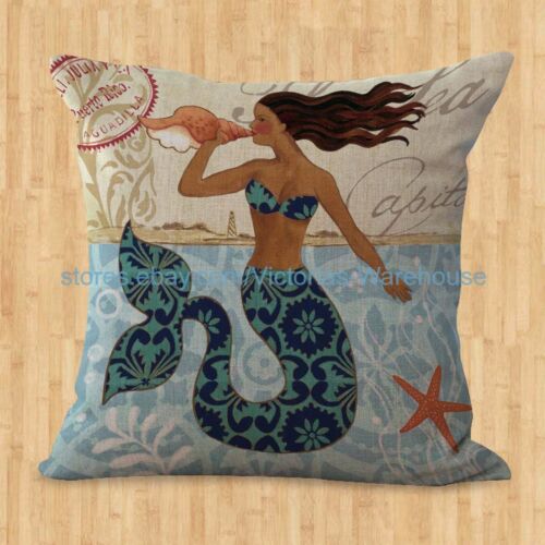 pillow cushion covers for sofa mermaid cushion cover US SELLER 