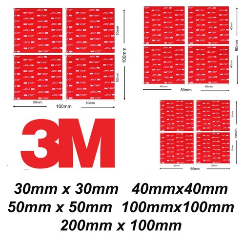 3M Heavy Duty Self Adhesive Stickers Sticky Pads Double Side Mounting Foam Pad