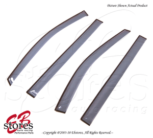 For Chrysler Town/&Country 08-16 Tape On Ash Grey JDM Window Visor Deflector 4pcs