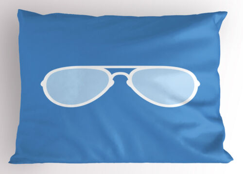 Vintage Blue Pillow Sham Decorative Pillowcase 3 Sizes for Bedroom Decor