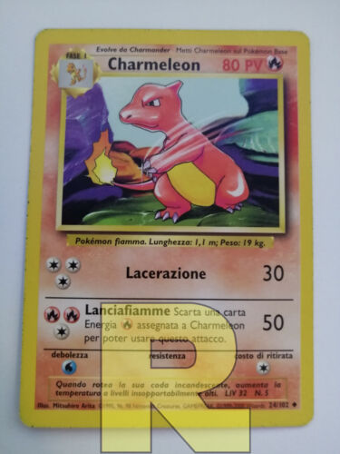 Charmeleon ® Set Base 24//102 ® Non Comune ® Pokemon ® Italiano ® EX