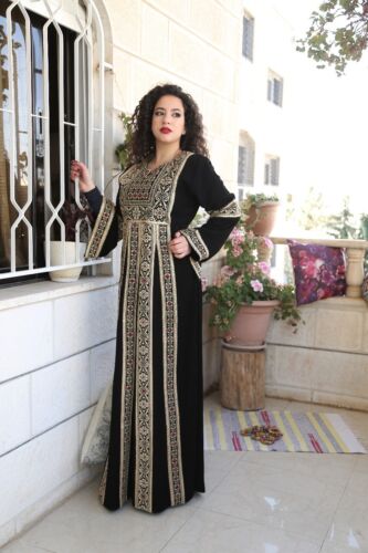 Embroidered Thobe Abaya Traditional Palestinian Thob caftan Dress all Sizes