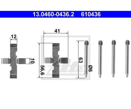 ATE BELAG-ZUBEHOER FUER FORD 13.0460-0436.2