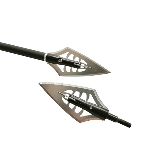 Archery Blade Broadheads 144 Grain Hunting Arrowheads Screw-In Tips Points Shoot