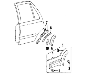TOYOTA 9046711099 GENUINE OEM WHEEL FLARE FASTENER