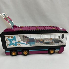 LEGO Friends Pop Star Tour Bus 41106 Mostly Complete w/ Figures, 1 of 2 Manuals