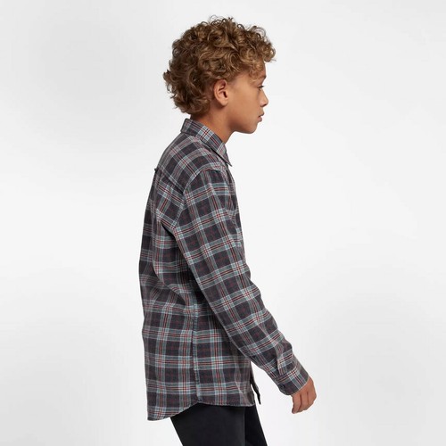 Hurley Kids/' Boys/' Youth Hurley Woven Plaid Flannel Button Up Shirt