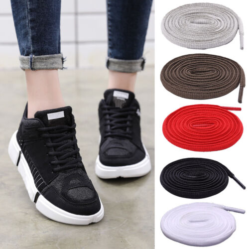 Flat Oval Shoe Laces Athletic Sports Sneaker Boots Shoelaces Strings Multicolor