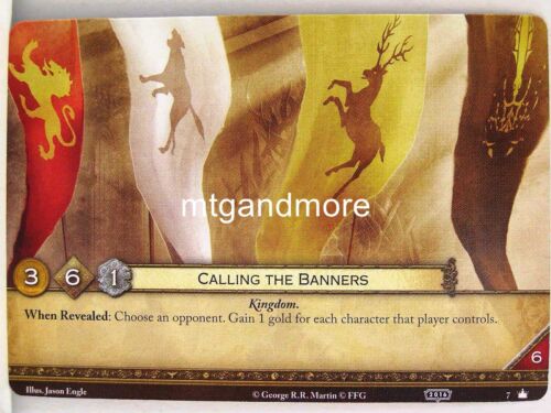 A Game of Thrones 2.0 LCG 1x #007 Calling the Banners World Championships 2016