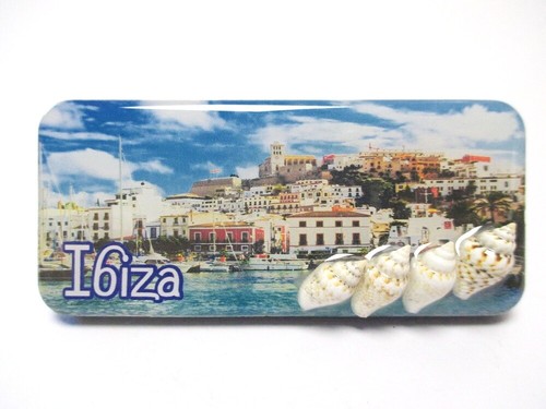 Ibiza Balearen Insel Magnet Epoxid Souvenir Spanien 3D Ornament