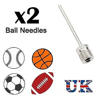 Details about  / ⚽ 2x Football Pump Ball Needle Air Pin Adapter Inflator Rugby Basketball UK ⚽