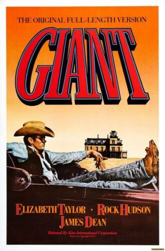 Vintage Giant James Dean Movie Poster A3//A2//A1 Print