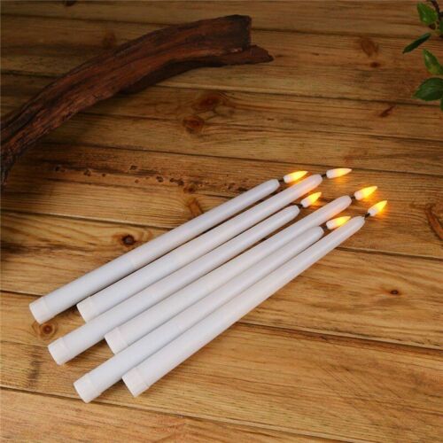 12Pcs Flameless LED Candles Yellow Flickering Remote Dinner Party Decorations 