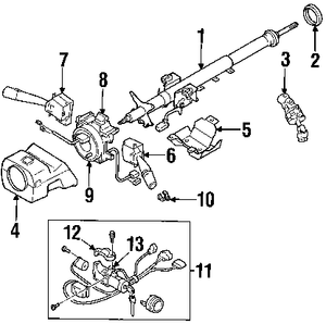 SUBARU 83139FC001 GENUINE OEM IGNITION SWITCH