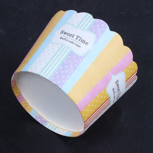50 Pcs Caissettes A Cupcake Papier Pour Muffins Gateau Moule Decoration F4K2 1X