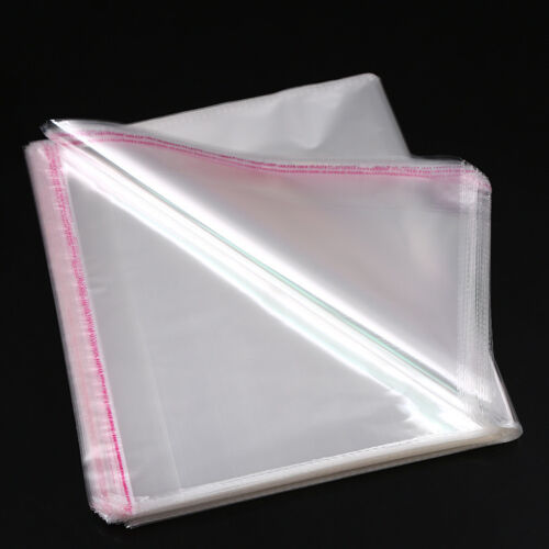 100 pcs Resealable Poly Bags Transparent Opp Bag Plastic Bags Self Adhesive Seal