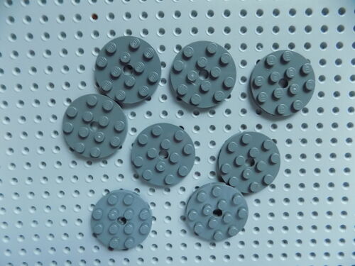 Round 4 x 4 with Hole part 60474 lot of 8  pick your color Lego Plate 
