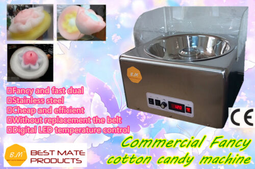 New B.M CC-3801H 1100W Fancy Commercial Cotton Candy Floss Maker Machine Store
