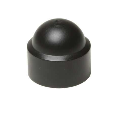PK 20 Black Domed Plastic Nut // Bolt Cover Caps 17MM Spanner Size 10mm M10