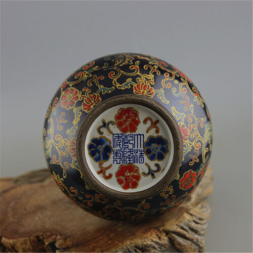 China Porcelain qing qianlong wu jin glaze colour enamels flower and plant vase