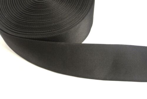 100mm Webbing Wide In Black x2 x5 x10 x25 Metres For Bags Straps Belts Crafts