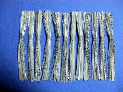 25 Silicone Skirt Silver Shad Scale  spinner bait musky pike spinner tackle lure 