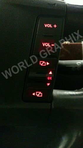 VW Touareg Worn Peeling Button Decal Stickers AC Radio Steering Window kits 